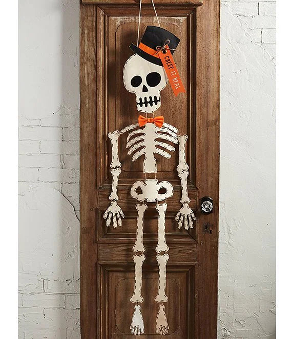 Halloween Collection Skeleton Door Hanger Decor
