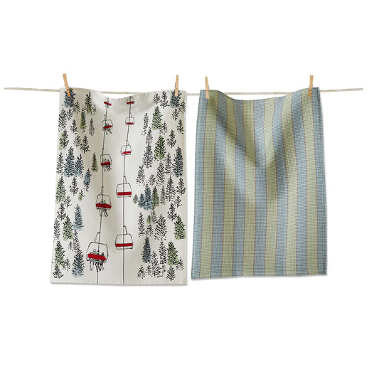 Ski Lift Dishtowel Set