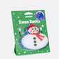Christmas snowman socks