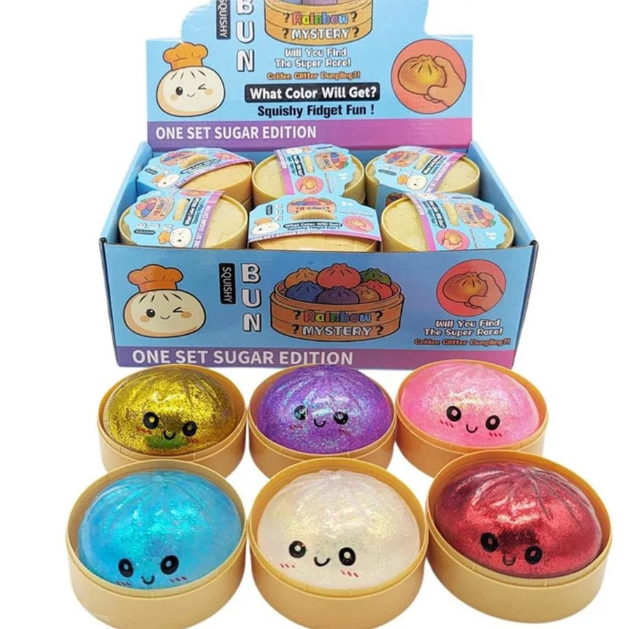 Rainbow Mystery Squishy Bun Sugar Edition Mystery Pack