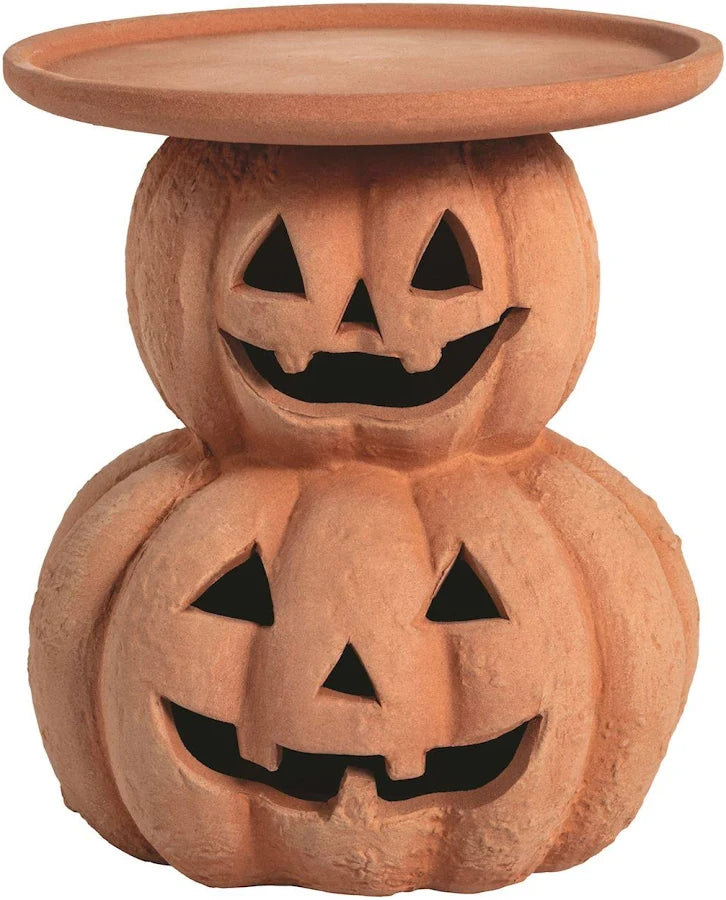 Stacked Pumpkin Halloween Terra Pillar