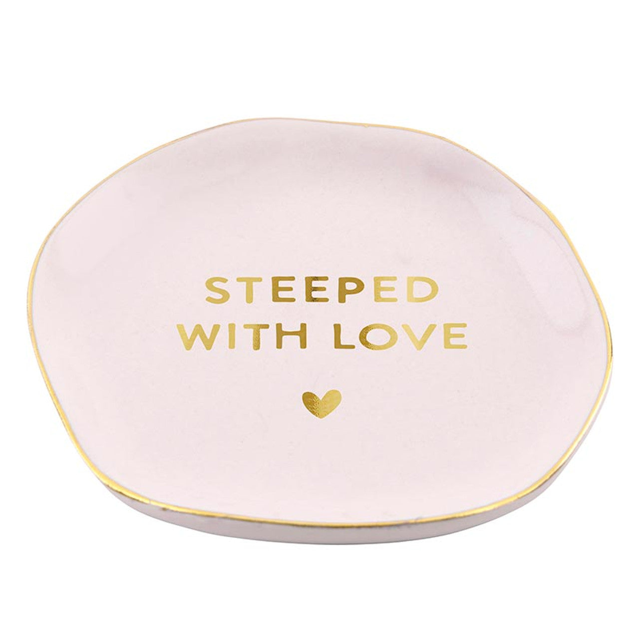 Steeped With Love Ceramic Tea Bag Holder