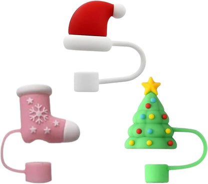 Crush Christmas Sip & Sleigh Straw Topper Set