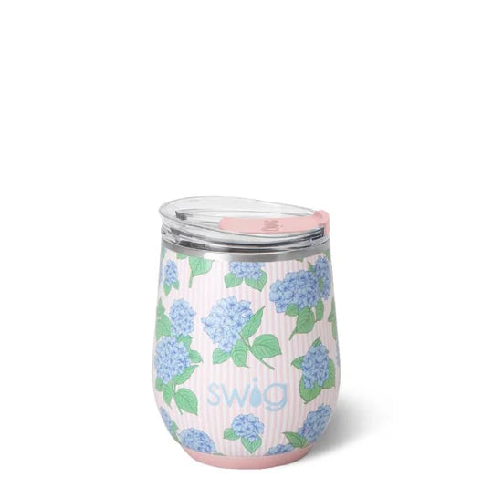 Swig Hydrangeas Stainless Steel Stemless Cup