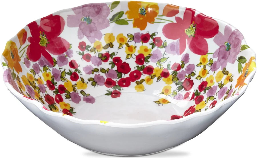TAG Springtime Floral Melamine Serving Bowl