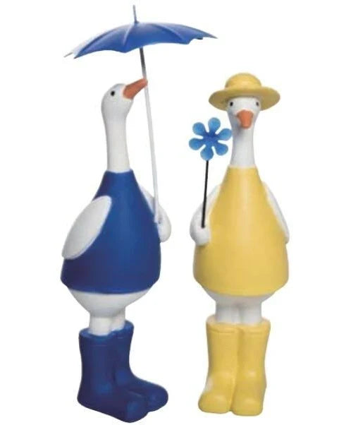 Transpac Resin Spring Duck Figurine
