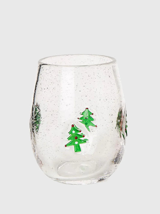 Holiday Cheer Stemless Wine Glass