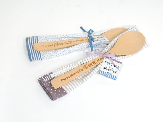 Wooden Spoon with Towel