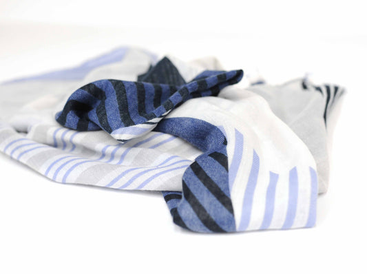 Light Blue & Navy Stripe