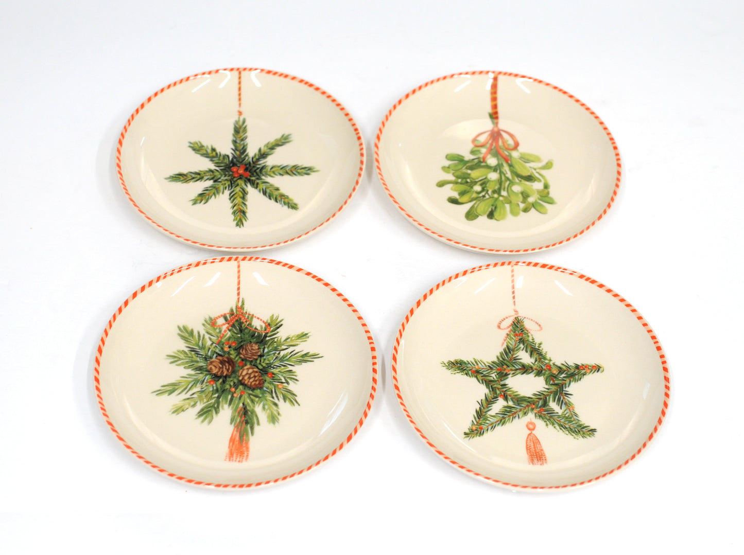 Pine Holiday Plates