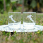 Italy Etched Rocks Glass