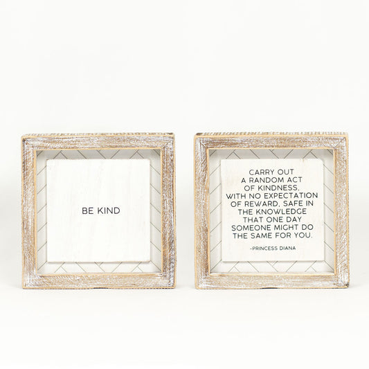 Double Sided Kindness Sign / Princess Diana Quote