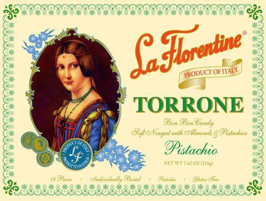 La Florentine Soft Almond Torrone with Pistachios