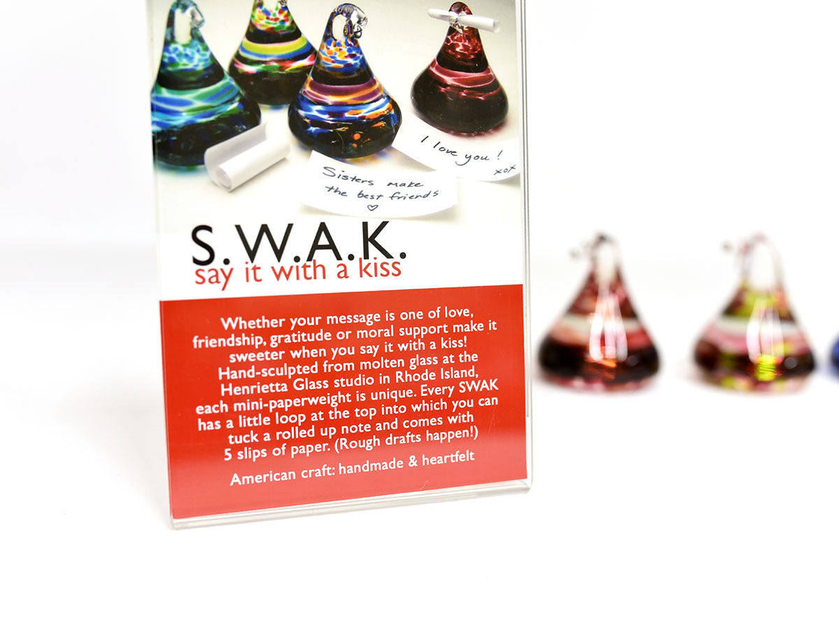 SWAK Glass Paperweights