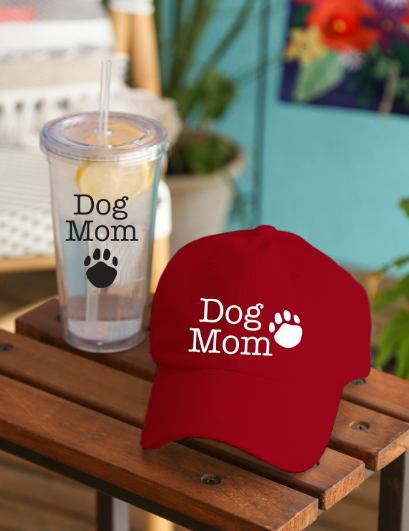 Dog Mom Tumbler and Hat