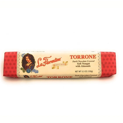 La Florentine Torrone Bar Dark Chocolate Covered