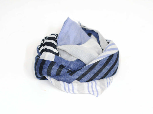 Light Blue & Navy Stripe