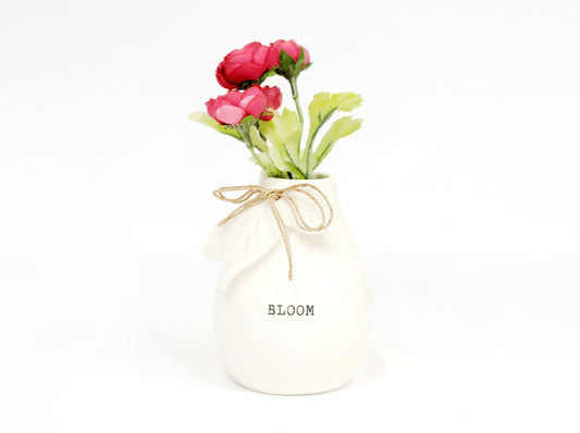 White Bud Vases