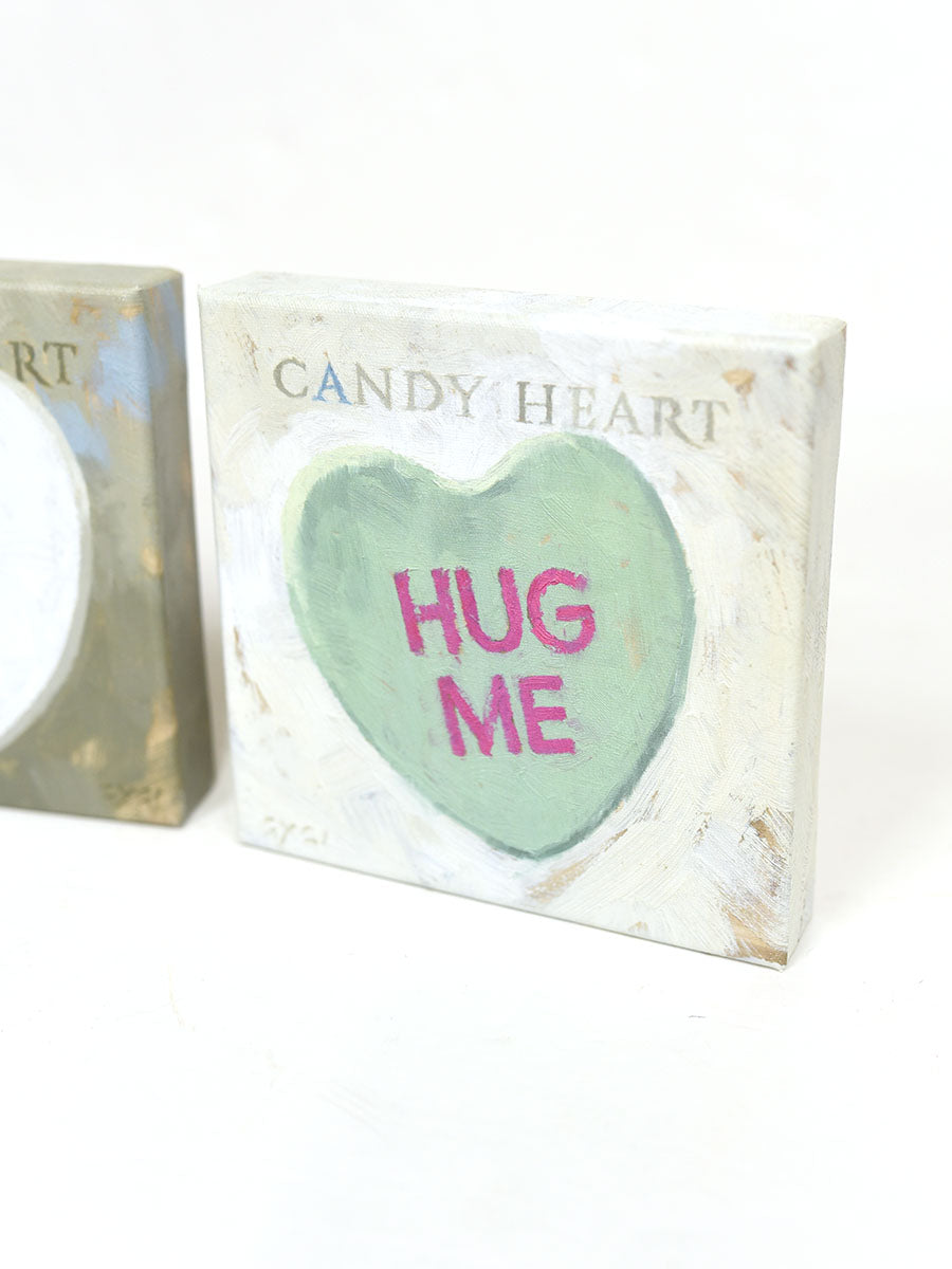 Candy Hearts Canvas Signs