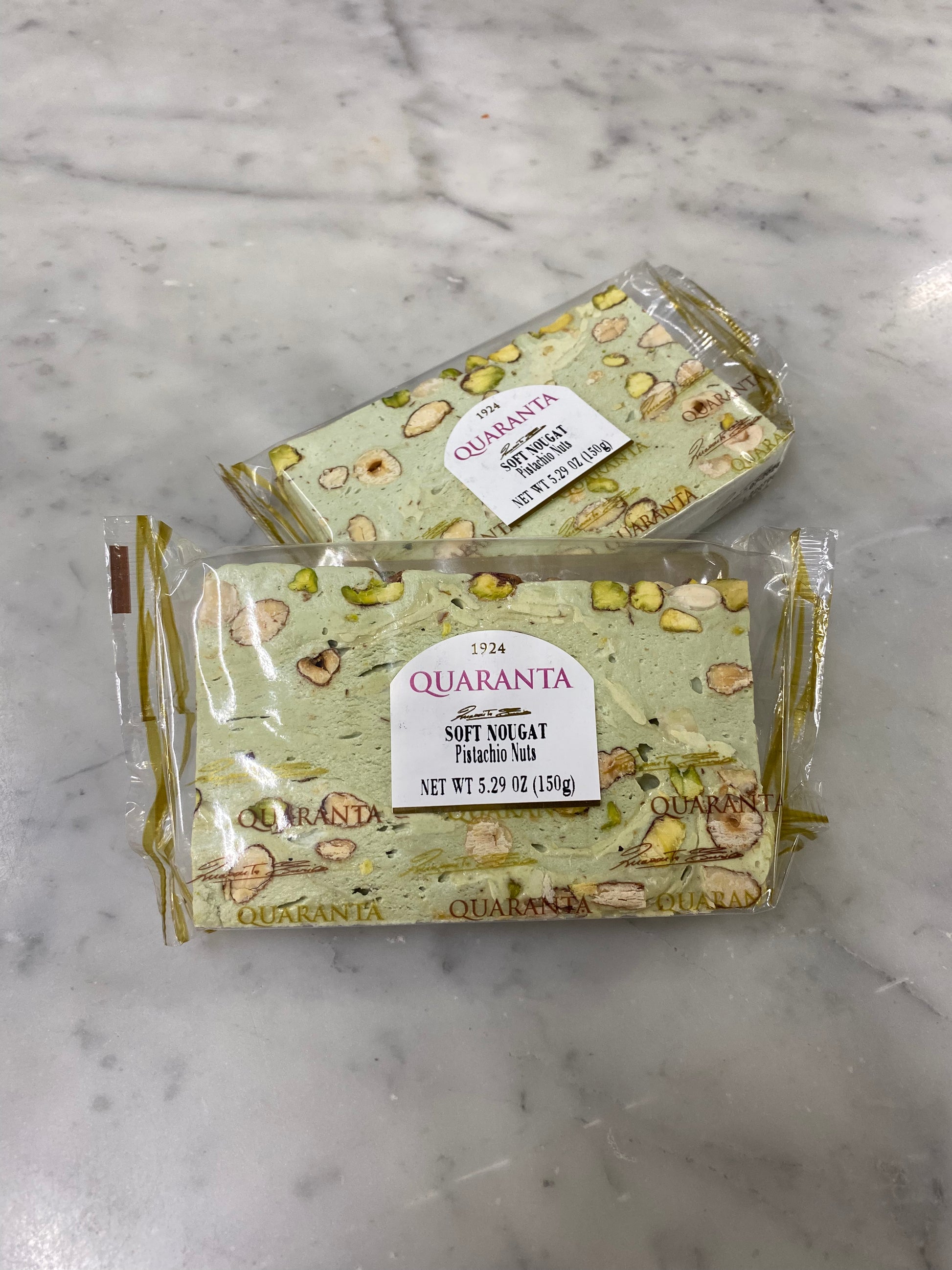 Quaranta Soft Nougat With Pistachio, Torrone Slice Oliva's Market