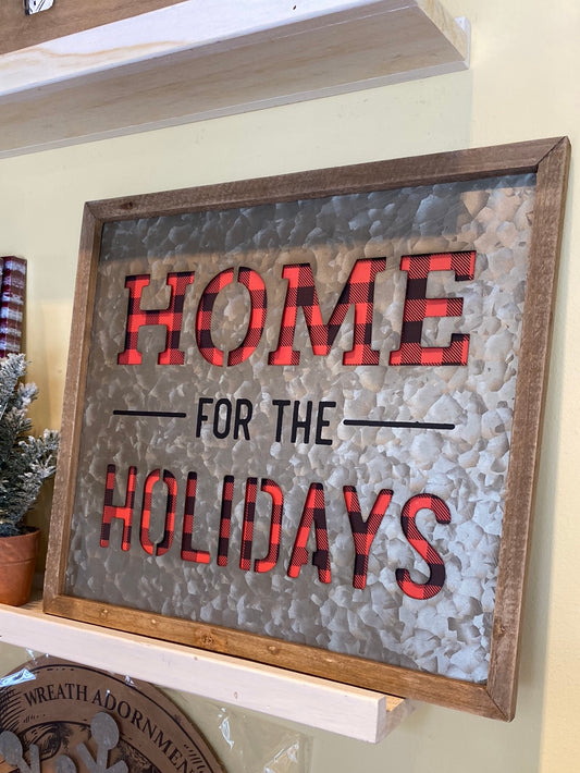 Home for the Holidays Sign