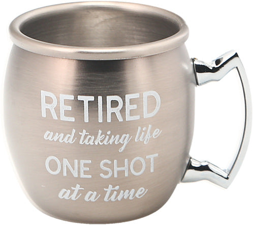 Stainless Steel Retirement Shot Glass
